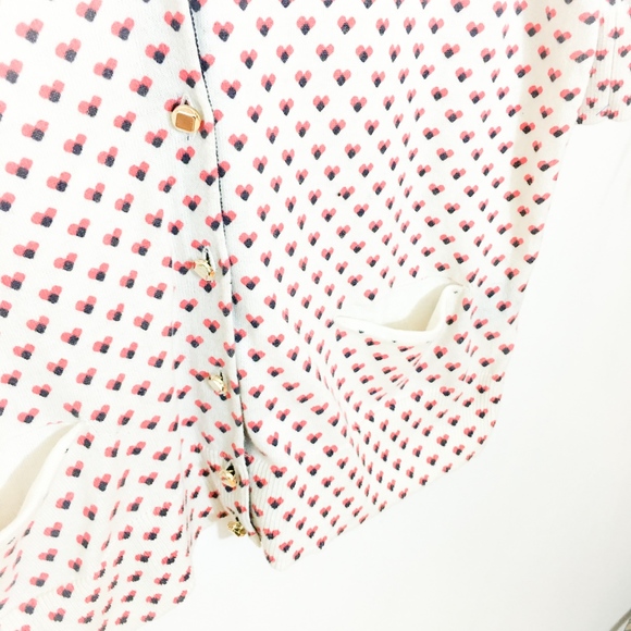 Marc by Marc Jacobs Heart Print Sweater Cardigan - Picture 4 of 7